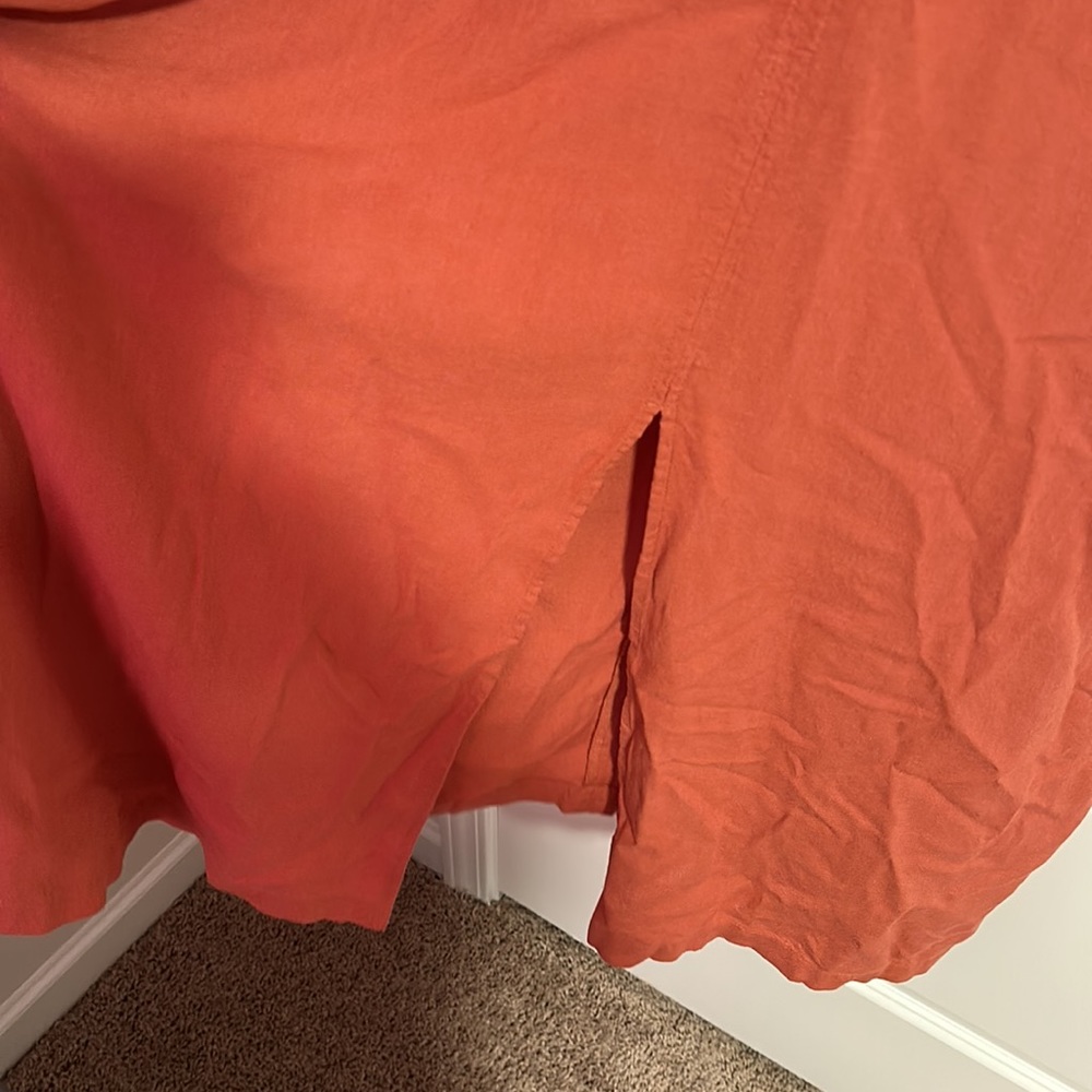 Old Navy Dress NWT 2X Orange Sleeveless - Picture 6 of 6